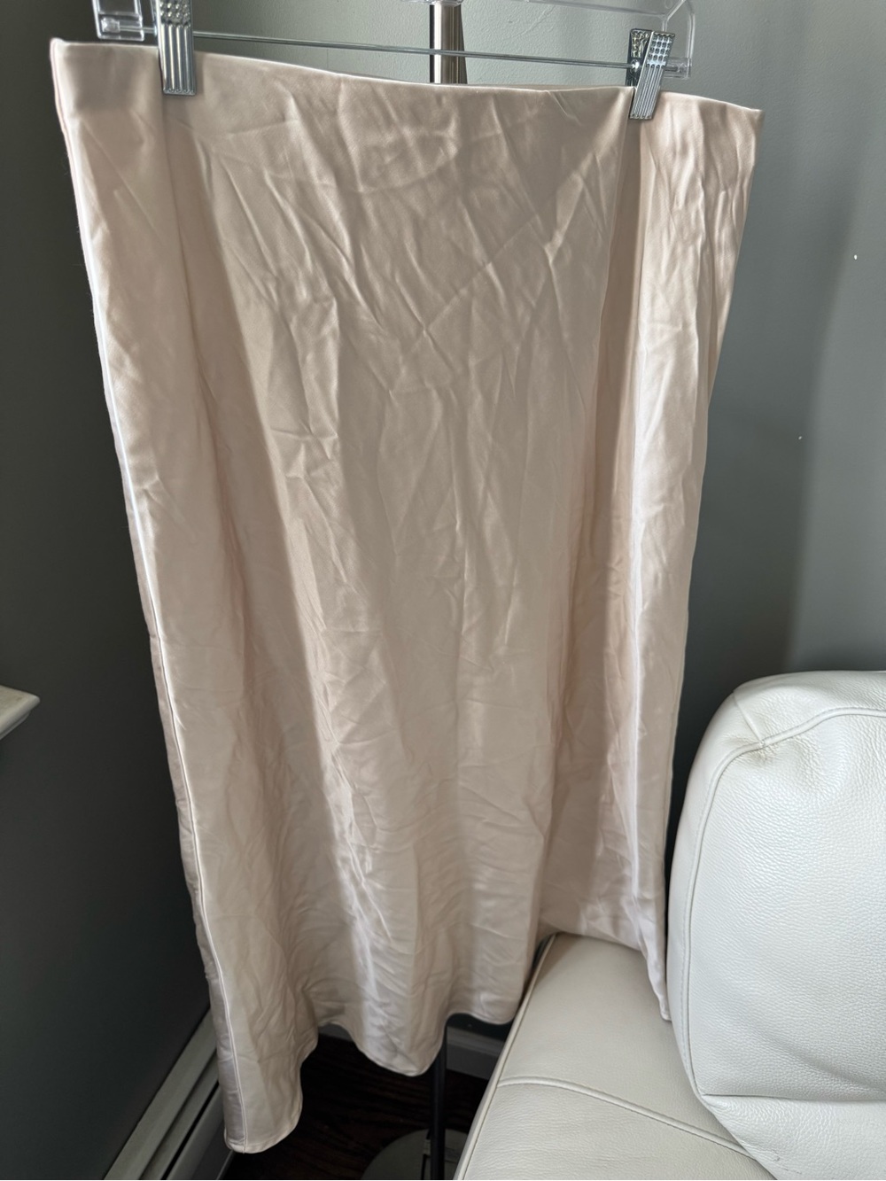 H&M Pale Cream Midi Skirt